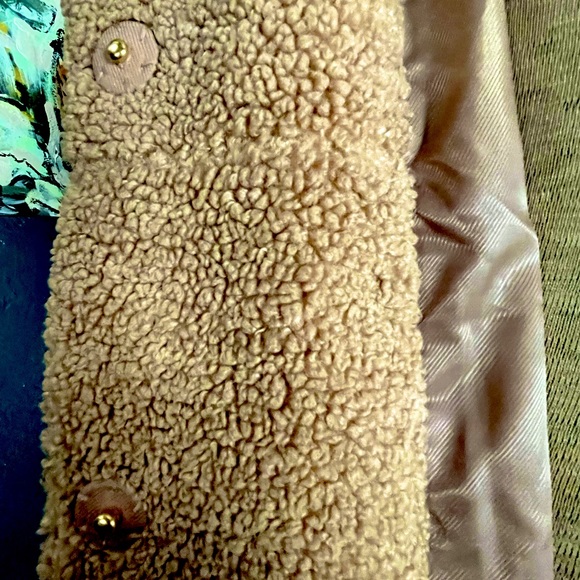 NWOT UGG Charlisse Teddy Bear Long Coat in Camel SZ L - Picture 7 of 14